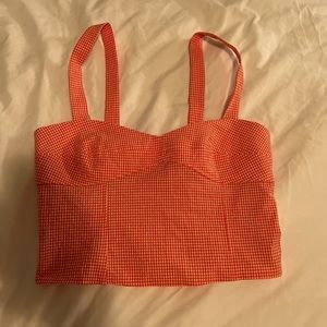 Zara Gingham Crop Top